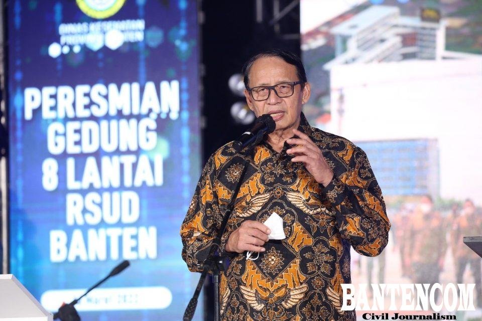 Resmikan Gedung 8 Lantai RSUD Banten, Gubernur WH: Jangan Membiarkan Masyarakat Sakit